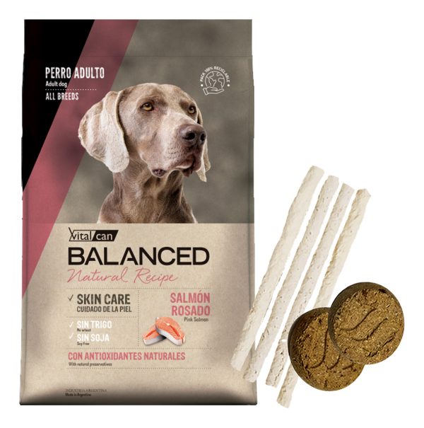 Balanced Natural Recipe Perro Adulto Salmón Rosado 15 Kg