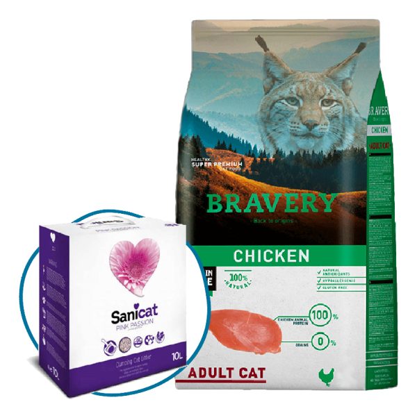 Bravery Gato Adulto Sabor Pollo 7 Kg