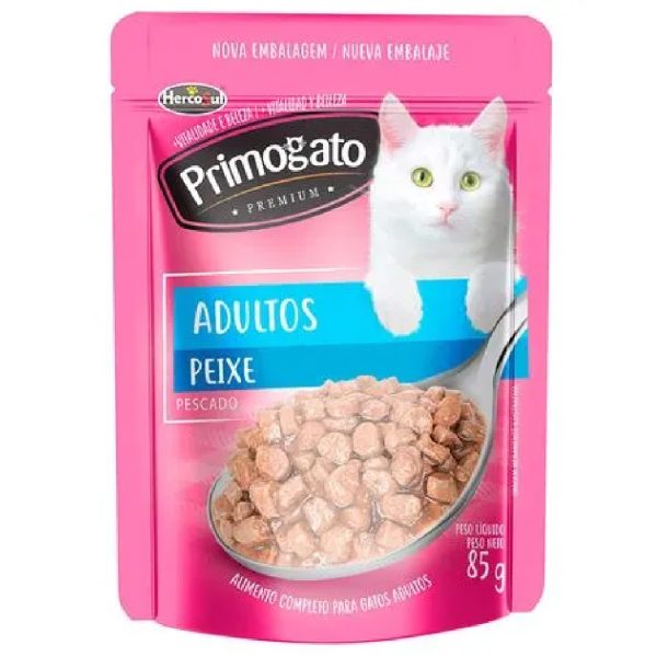 Pouch Primogato Premium Gato Adulto Pescado 85gr