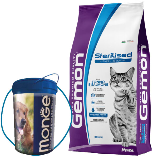Gemon High Premium Gato Sterilised Atún Y Salmón 20 Kg