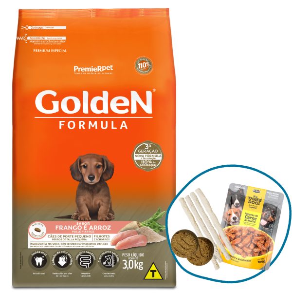 GoldeN Formula Cachorro Raza Pequeña Pollo 3 Kg