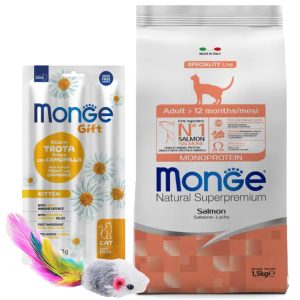 Monge Monoprotein Gato Adulto Sabor Salmón 1,5 Kg