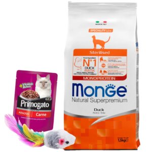 Monge Monoprotein Gato Adulto Castrado Pato 1,5 kg