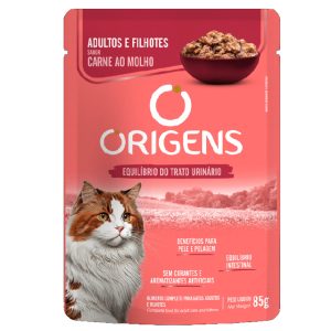 Pouch Origens Gato Cachorro y Adulto Carne 85 g