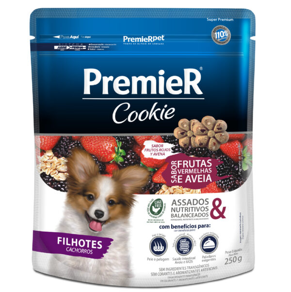 Galletas Premier Cachorros Frutos Rojos y Avena 250 gr