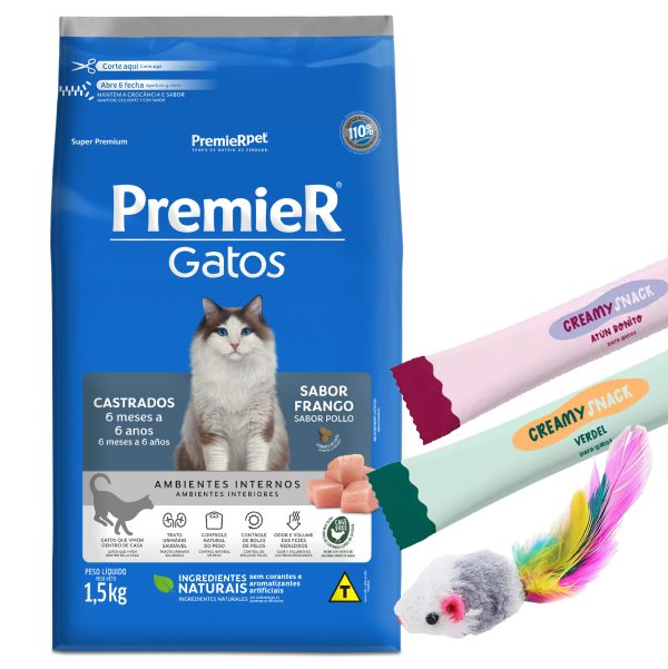Premier Ambientes Internos Gato Castrado 1.5 kg