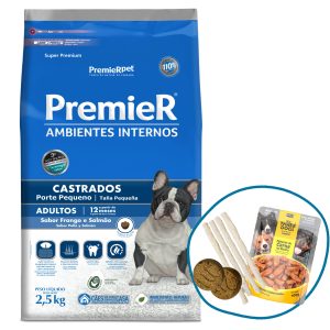 Premier Perro Adulto Raza Pequeña Castrado Pollo y Salmón 2,5 kg