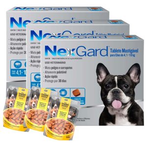 Nexgard Comprimidos Antipulgas - 4 Kg - 10 Kg - 3 Unidad