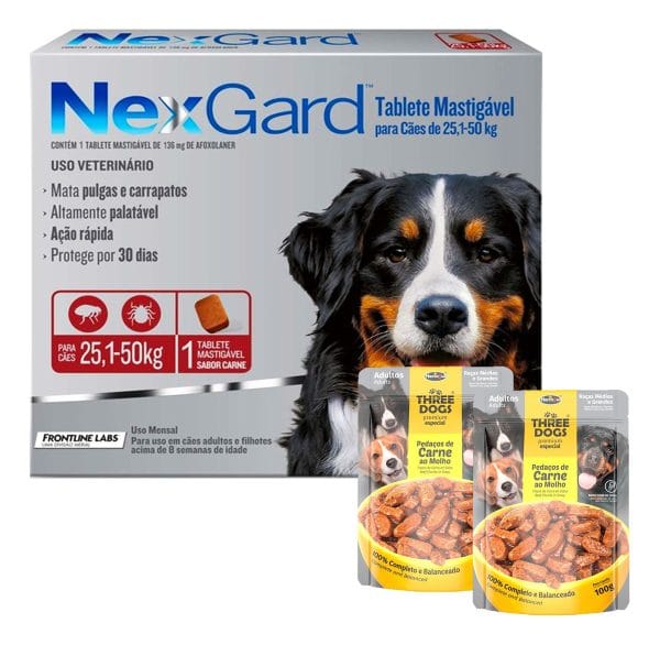 Pastilla Nexgard 25 a 50 Kg / Antipulgas para Perros