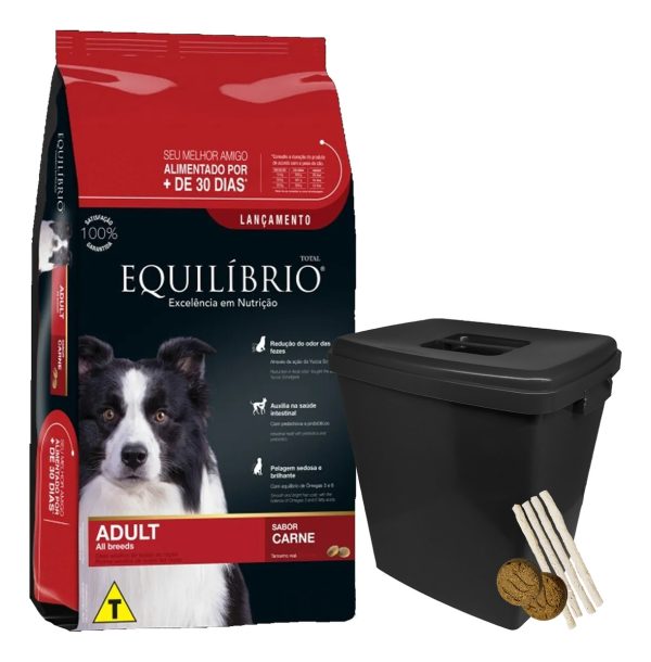 Equilibrio Perro Adulto Todas Las Razas Sabor Carne 18 Kg