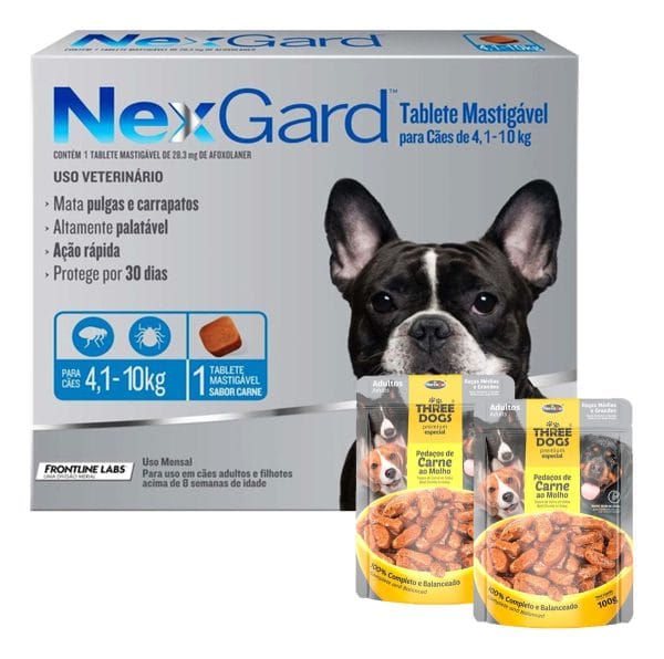 Pastilla Nexgard 4 a 10 Kg / Antipulgas para Perros