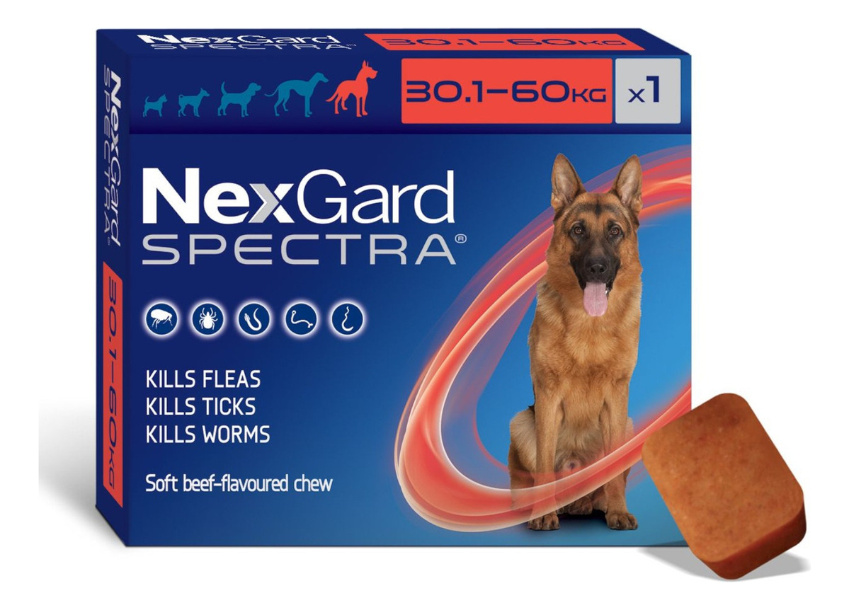 Antipulgas Antigarrapas Nexgard Spectra 30-60 Kg Caja X3 - Imagen 3