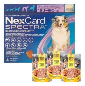 Nexgard Spectra 15,1/30 Kg Antiparasitario Interno y Externo