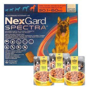 Pastilla Nexgard Spectra 30,1/60 Kg Antiparasitario Interno y Externo