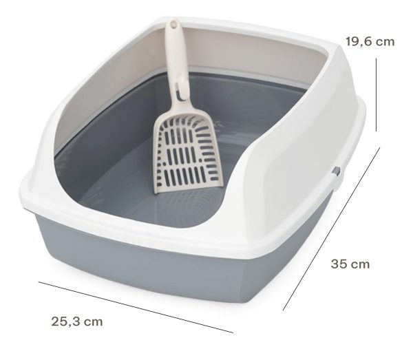 Bandeja Sanitaria Con Borde Gris Chica Incr. (CE-023) - Imagen 2
