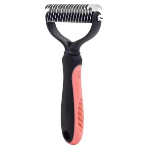 Peine/Cepillo Para Mascotas Deslanador Doble Pequeño ABT-867