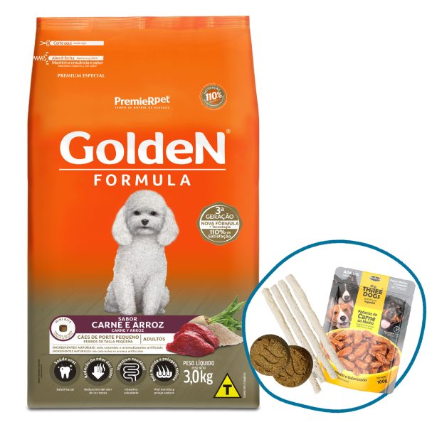 GoldeN Formula Adulto Raza Pequeña Carne 3 kg