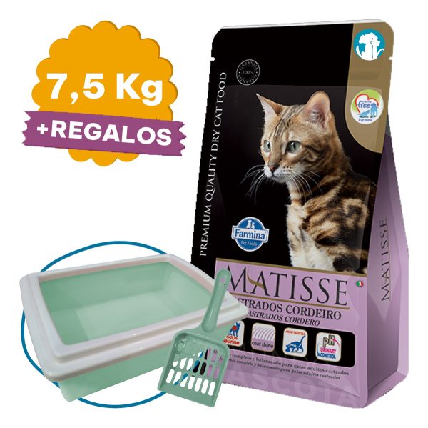 Alimento Matisse Gato Adulto Castrado Cordero 7,5 K + Obsequ - Imagen 2