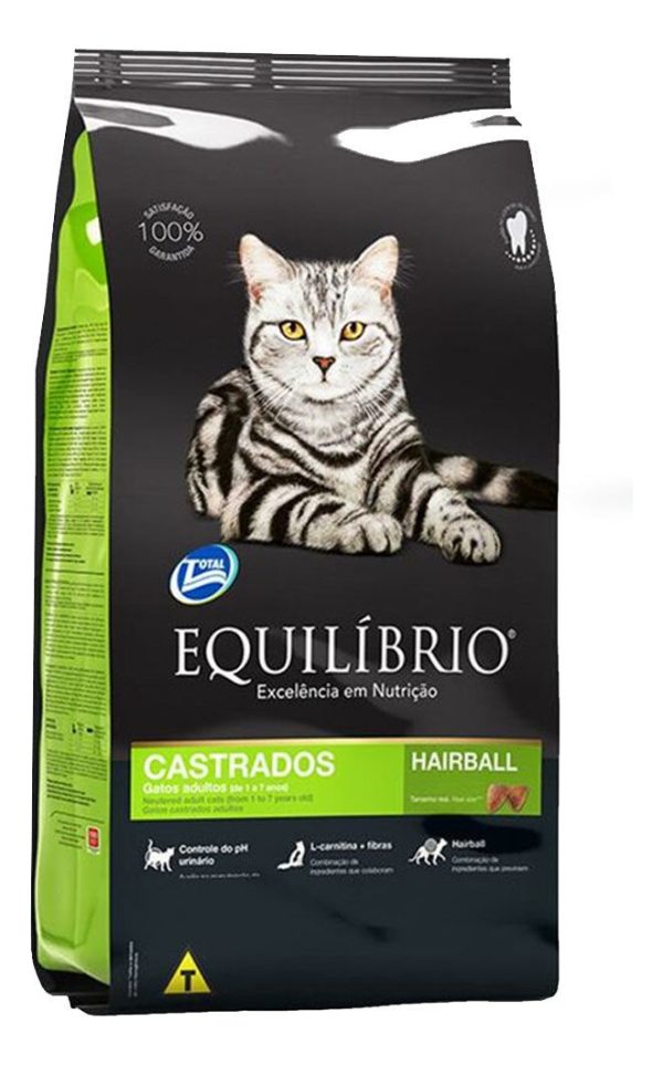 Equilibrio Alimento Gatos Castrados Hairball 7.5kg Np - Imagen 2