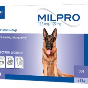 Virbac Milpro Desparasitante Perro Mayores 5 Kg 4 Unid.