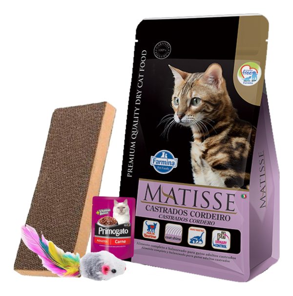 Alimento Matisse Gato Castrado Adulto Cordero 7,5k + Regalo