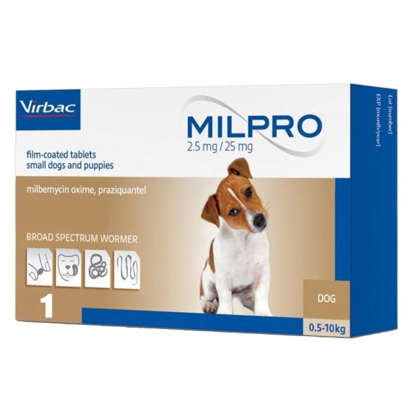 Milpro Desparasitante Perros 0,5-10 Kg X 1 Und.