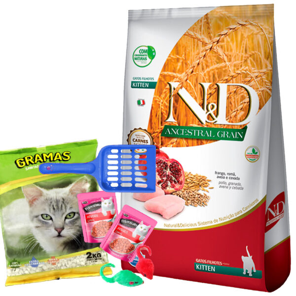Farmina N&D Ancestral Grain Gato Cachorro / Kitten 7,5 Kg