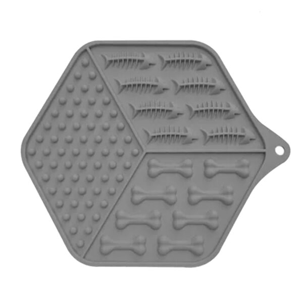 Alfombrilla De Lamer Para Mascotas Hexagonal Lili Mascotas