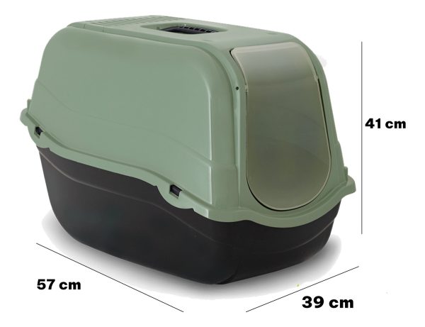 Baño Sanitario Cerrado Para Gato Ecoline Romeo - Imagen 2