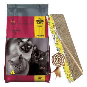 Alimento Three Cats Gato Castrado 10 Kg + Regalo + Envío
