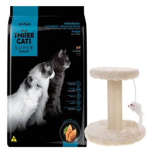 Three Cats Super Premium Castrado Bola De Pelos 10 Kg + Rega