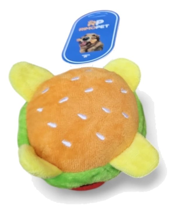 Juguete Peluche Para Perro Hamburguesa Rimopet