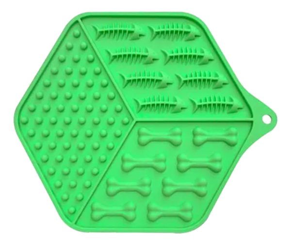 Alfombrilla De Lamer Para Mascotas Hexagonal Lili Mascotas