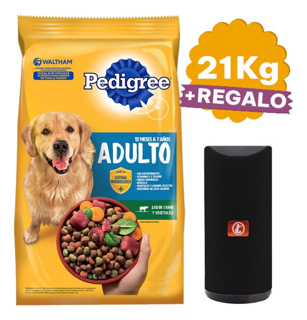 Comida Pedigree Vegetal Perro Adulto 21 Kg + Regalo + Envío - Imagen 2