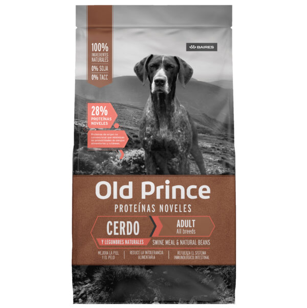 Old Prince Noveles Perro Adulto Sabor Cerdo y Legumbres 15 Kg  (BOLSA CON DETALLE)