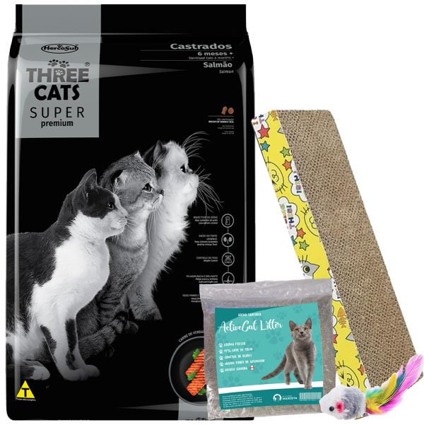 Three Cats Super Premium Gato Adulto Castrado 10 Kg