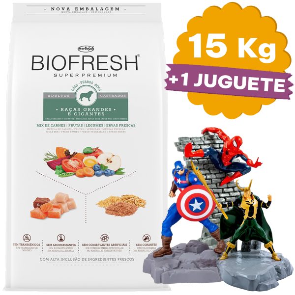 Biofresh Castrado Perro Adulto Raza Grande 15 Kg - Imagen 2