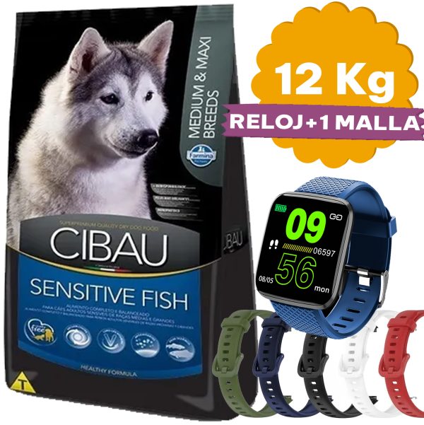 Cibau Perro Adulto Sensitive Fish Raza Mediana y Grande 12 Kg - Imagen 2