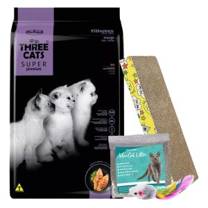 Alimento Three Cats Kitten Cachorro Super Premium 10,1 Kg