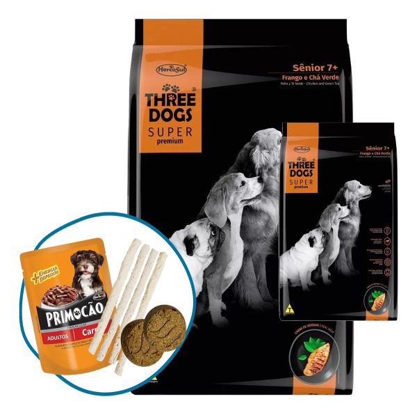 Three Dogs Perro Adulto Senior Mature Super Premium 17 Kg