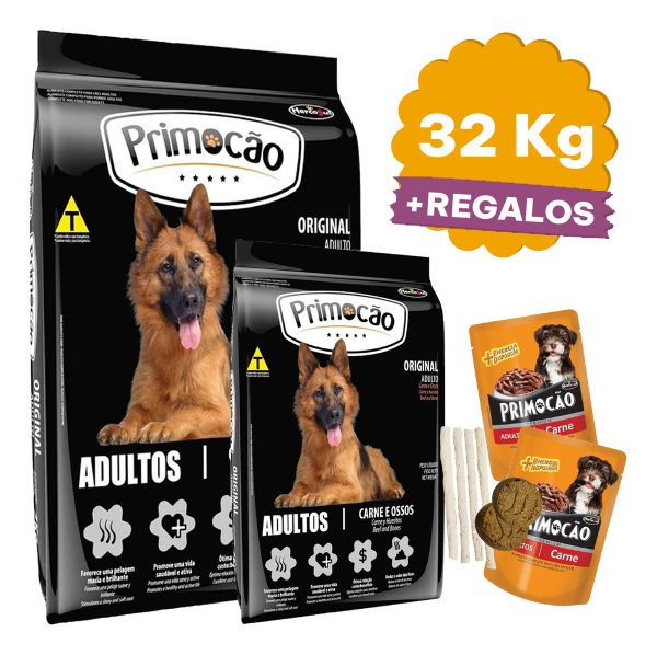 Alimento Primocao Original Perro Adulto 32 Kg + Regalo - Imagen 2
