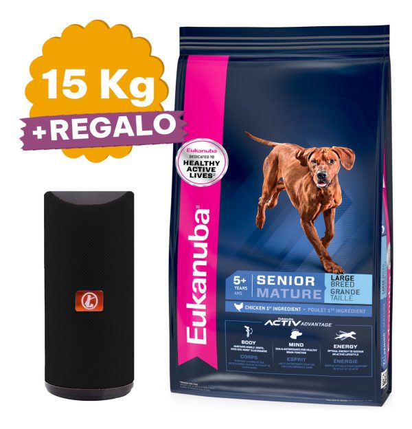 Comida Eukanuba Senior Raza Grande 15 Kg + Obsequio - Imagen 2