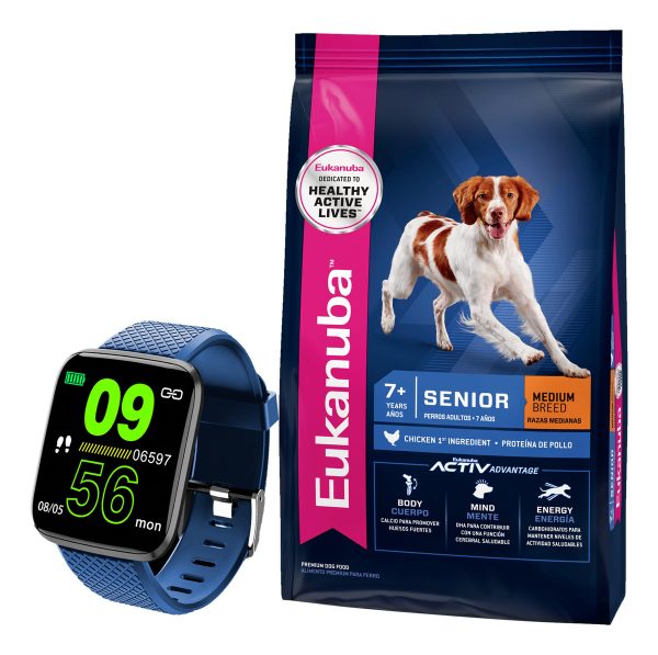 Alimento Eukanuba Senior Raza Mediana 15 Kg + Regalo +