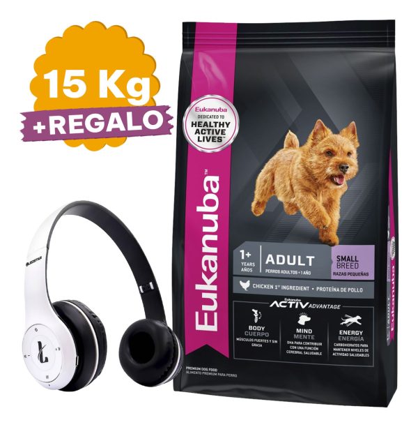Eukanuba Perro Adulto Raza Pequeña 15 Kg + Regalo