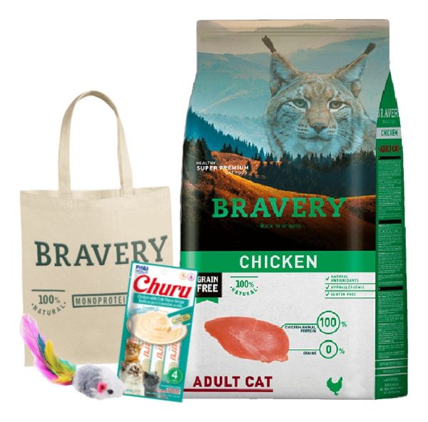 Bravery Gato Adulto Sabor Pollo 7 Kg