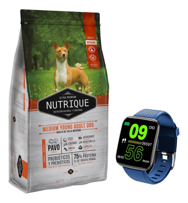 Alimento Nutrique Perro Adulto Raza Mediana 12 Kg + Regalo