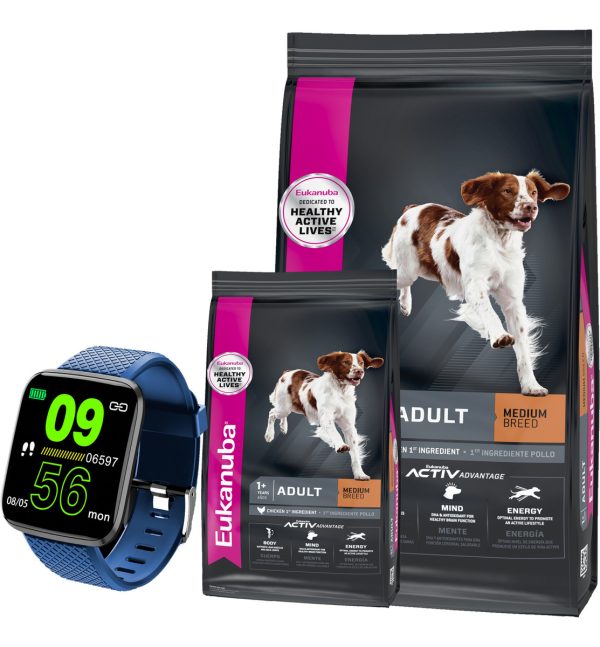Alimento Eukanuba Adulto Raza Mediana 15 Kg + Obsequio
