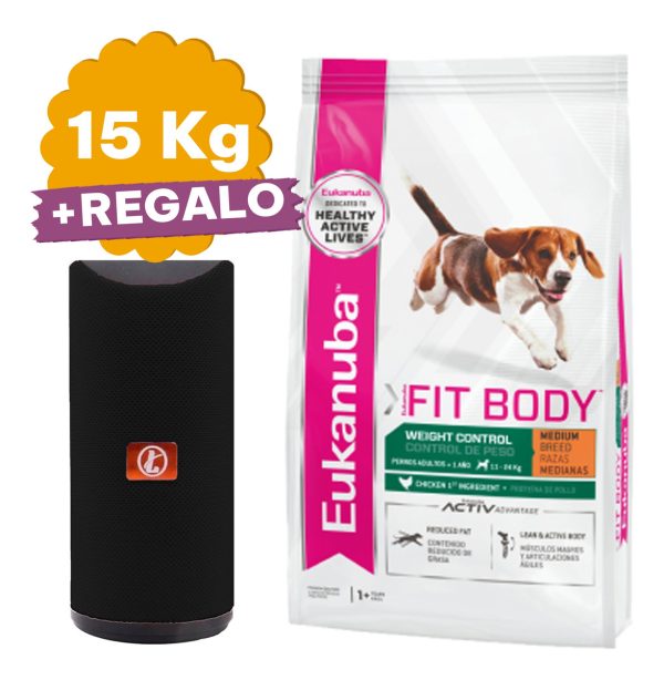 Alimento Eukanuba Control De Peso Raza Mediana 15 Kg + Regal - Imagen 2
