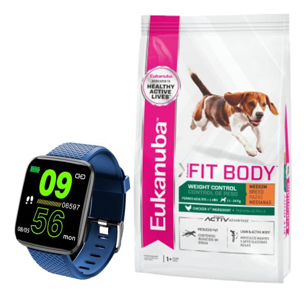 Alimento Eukanuba Control De Peso Raza Mediana 15 Kg