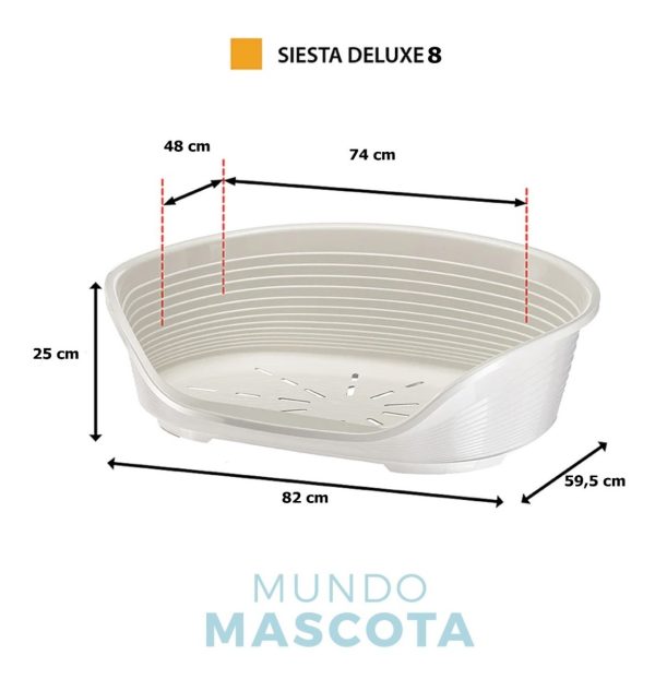 Cucha Cuna Plástica Perro Ferplast Azul N°8 / 12 Cuotas - Imagen 2